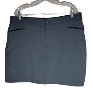 Eddie Bauer women's athletic plus size gray skort 16
